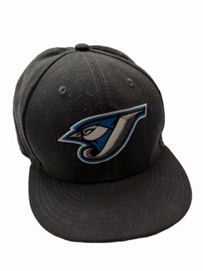 Toronto Blue Jays New Era 7 1/8 Baseball Dark Grey Cap Blue White Team Logo